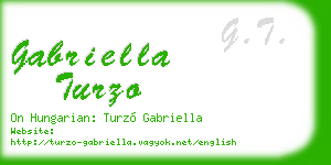 gabriella turzo business card